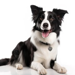 Portrait of a border collie. Generated ai. - obrazy, fototapety, plakaty