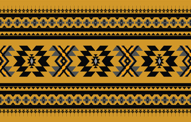 Ethnic pattern vector. Geometric design of American, Mexican, Western Aztec motif striped and bohemian pattern. designed for background,wallpaper,print, carpet,wrapping,tile,batik.vector illustratoin.
