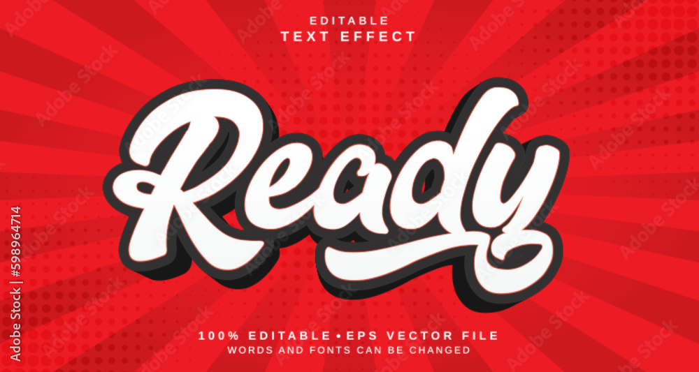 Poster editable text style effect - ready text style theme.