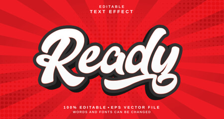 Editable text style effect - Ready text style theme.
