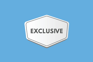 Exclusive text Button. Exclusive Sign Icon Label Sticker Web Buttons
