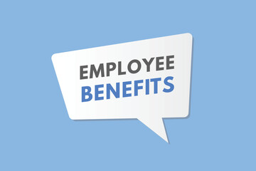 Employee Benefits text Button. Employee Benefits Sign Icon Label Sticker Web Buttons