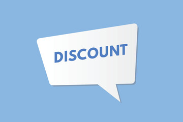 Discount text Button. Discount Sign Icon Label Sticker Web Buttons