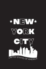 Fototapeta premium AMERICAN CITY T-SHIRT DESIGN