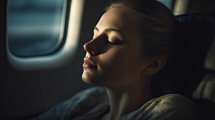 Fototapeta na wymiar Restful Slumber: People Sleeping Peacefully by Generative AI