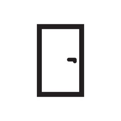 Exit vector icon. Door flat sign design. Door vector icon. Door symbol pictogram. Door line icon. UX UI icon