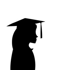 female graduate in cap