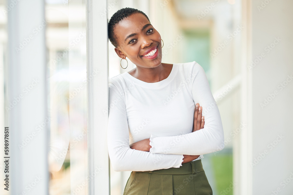 Canvas Prints the better business is going the brighter my smile. portrait of a confident young businesswoman work