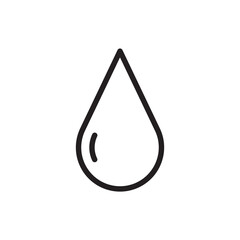 Water drop flat sign design. Petroleum vector icon. Oil drop icon. Ink drop icon. Teardrop symbol. Drop pictogram. UX UI icon