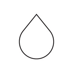 Water drop flat sign design. Petroleum vector icon. Oil drop icon. Ink drop icon. Teardrop symbol. Drop pictogram. UX UI icon
