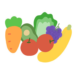vegetables and fruits