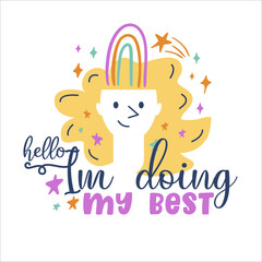 Mental Health hand written lettering Mental health quote. Modern typographic slogan. Vector illustration