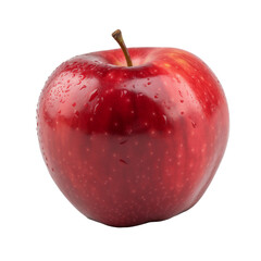 Plakat red apple isolated PNG