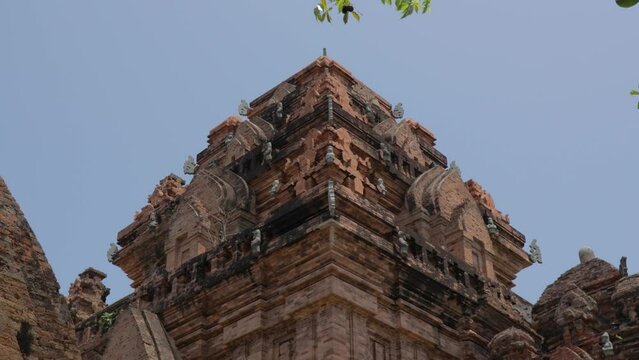 towers Thap Ba Ponagar close-up