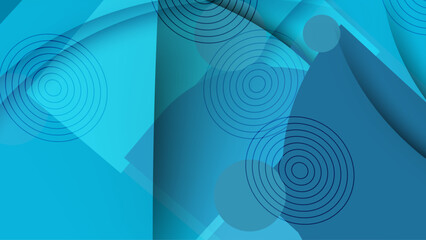 Vector gradient blue geometry background
