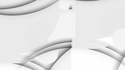 Abstract grey and white geometric stylish modern smooth background