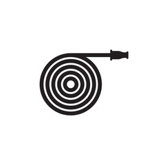 Fire hose vector icon. Fire hose flat sign design. Fire hose symbol pictogram. UX UI icon