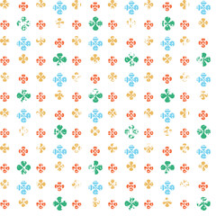 Seamless abstract geometric  Colorful flower texture background pattern.simple Colorful flower with white background,decoration art,tile pattern,ornamental,textile seamless vector.