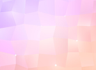 Obraz premium Colorful, vibrant and bright pastel colored polygon vector pattern background with color gradient. Abstract full frame 3D triangular low poly style background. Copy space.