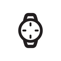 Hand watch vector icon. Watch flat sign design. Smart watch symbol pictogram. UX UI icon