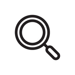 Magnifier vector icon. Zoom in zoom out flat sign design. Magnifying glass icon. Search icon. Find symbol. Loupe outline sign. Optical glass pictogram. UX UI icon
