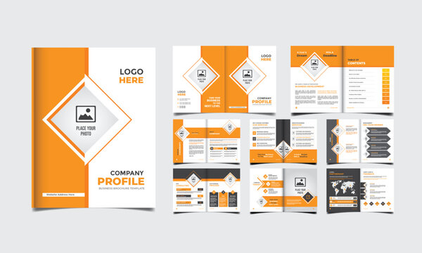 Professional and creative multipurpose business brochure minimalist design print template