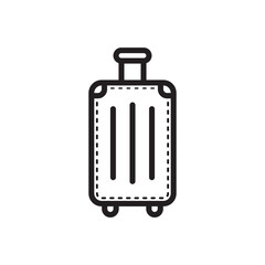 Luggage vector icon. Baggage flat sign design. Travel luggage symbol pictogram. UX UI icon