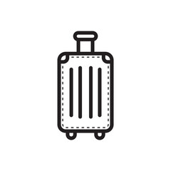 Luggage vector icon. Baggage flat sign design. Travel luggage symbol pictogram. UX UI icon