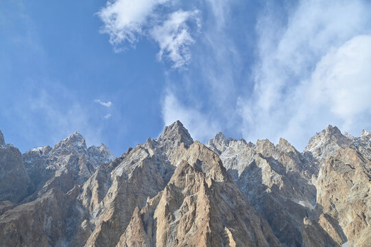 Majestic Passu Cones or Passu Cathedral in Upper Hunza, Northern Pakistan