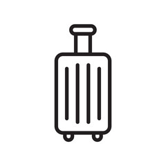 Luggage vector icon. Baggage flat sign design. Travel luggage symbol pictogram. UX UI icon