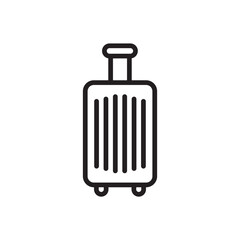 Luggage vector icon. Baggage flat sign design. Travel luggage symbol pictogram. UX UI icon