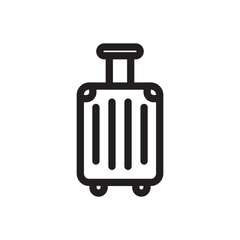 Luggage vector icon. Baggage flat sign design. Travel luggage symbol pictogram. UX UI icon
