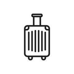 Luggage vector icon. Baggage flat sign design. Travel luggage symbol pictogram. UX UI icon