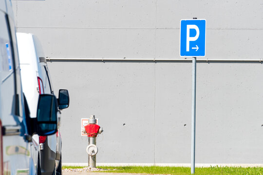 PSI MarkiT Hydrantenschild – Reflektierend, 2,5 Mm Alu, 200×250 Mm, Nach DIN 4066 – Für Unterflurhydranten