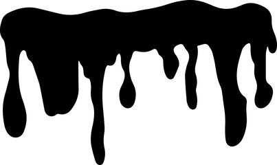 Dripping water silhouette Illustration