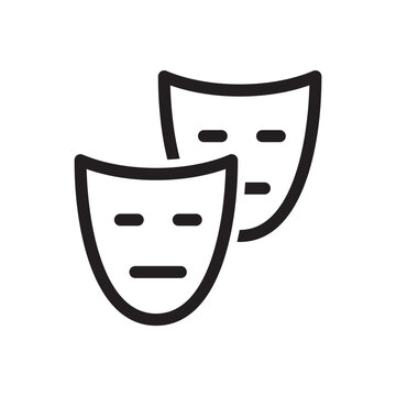 Mask Vector Icon. Carnaval Mask Flat Sign Design. Decorative Carnival Mask Symbol Pictogram. UX UI Icon