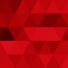 Red triangles - seamless geometric background. Vector illustration, fully editable, you can change the shape and color. eps 10
