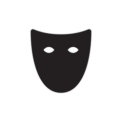 Mask vector icon. Carnaval mask flat sign design. Decorative carnival mask symbol pictogram. UX UI icon
