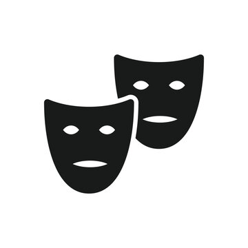 Mask vector icon. Carnaval mask flat sign design. Decorative carnival mask symbol pictogram. UX UI icon