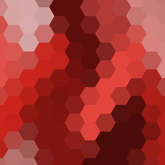 Red vector background with set of hexagons. Illustration with set of colorful hexagons. New template for your brand book.