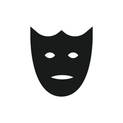 Mask vector icon. Carnaval mask flat sign design. Decorative carnival mask symbol pictogram. UX UI icon