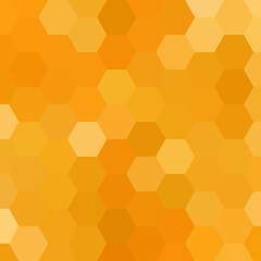 Yellow hexagon background, pattern, hexagon wallpaper. Vector illustration. Blue and green color.