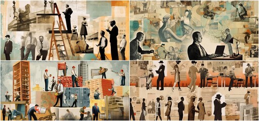 Beautifully illustrated images of competition in the job market Demonstrates and communicates the challenges of finding a job through art Offers viewers a unique perspective on career-related content