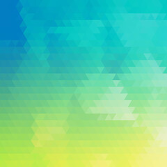 Fototapeta na wymiar Geometric background. Colorful template for background. Yellow, green, blue triangles.