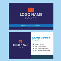 Corporate business card design (editable vector file)