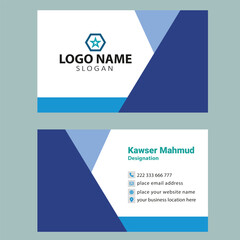 Corporate business card design (editable vector file)