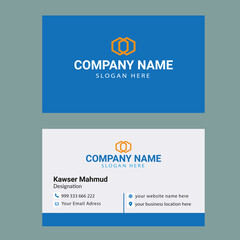 Corporate business card design (editable vector file)