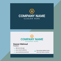 Corporate business card design (editable vector file)