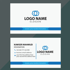 Corporate business card design (editable vector file)