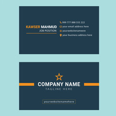Corporate business card design (editable vector file)